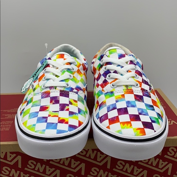 • VANS COMFYCUSH ERA TIE-DYE CHECKERBOARD WHITE WM - Picture 6 of 16